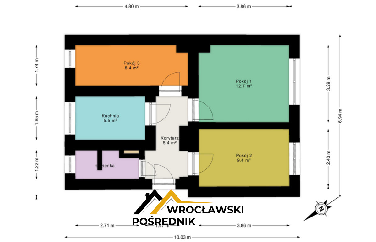 Okazja 3 pok Borek Start Inwestycja Hallera 986449